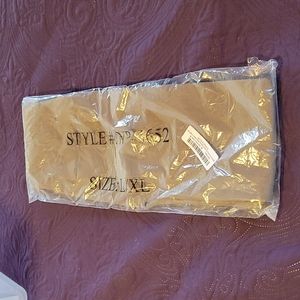 Fleece lined women's leggings. Seamless, tummy-control, sz L/XL, color-Mocha